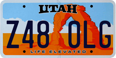 UT license plate Z480LG