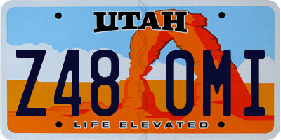UT license plate Z480MI