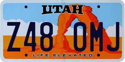 UT license plate Z480MJ