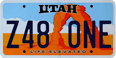 UT license plate Z480NE