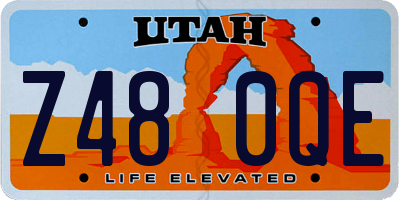 UT license plate Z480QE