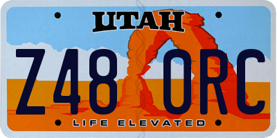 UT license plate Z480RC