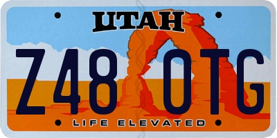 UT license plate Z480TG