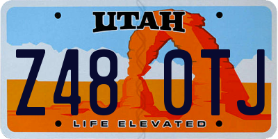 UT license plate Z480TJ