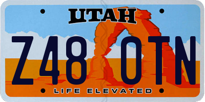 UT license plate Z480TN