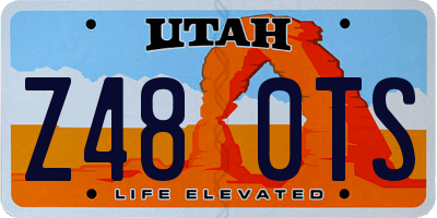 UT license plate Z480TS