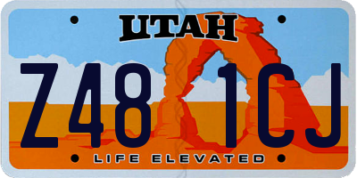 UT license plate Z481CJ