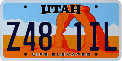 UT license plate Z481IL