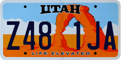 UT license plate Z481JA