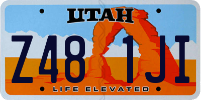 UT license plate Z481JI