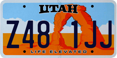 UT license plate Z481JJ