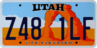 UT license plate Z481LF