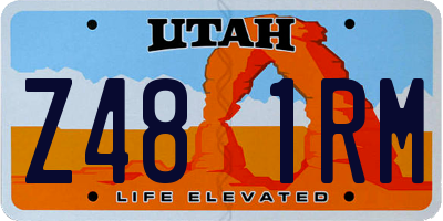 UT license plate Z481RM