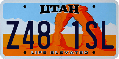 UT license plate Z481SL