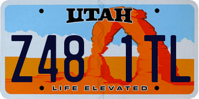 UT license plate Z481TL