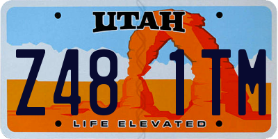 UT license plate Z481TM