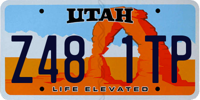UT license plate Z481TP