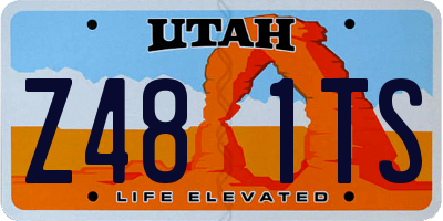 UT license plate Z481TS