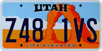 UT license plate Z481VS