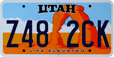 UT license plate Z482CK