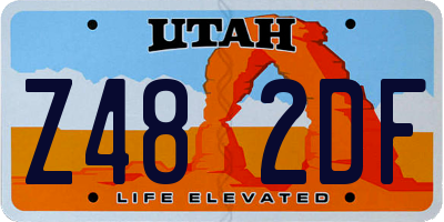 UT license plate Z482DF