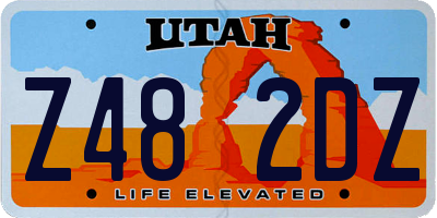UT license plate Z482DZ