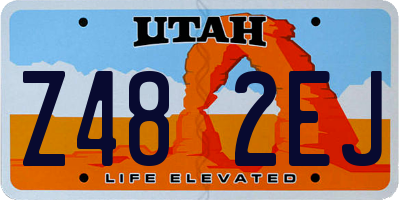 UT license plate Z482EJ