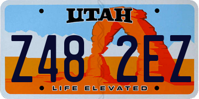 UT license plate Z482EZ
