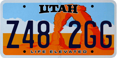 UT license plate Z482GG