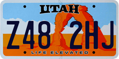 UT license plate Z482HJ