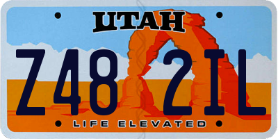 UT license plate Z482IL