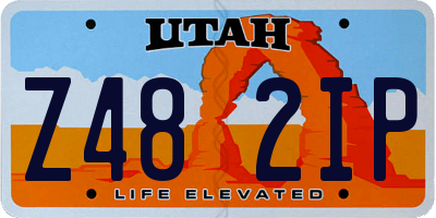 UT license plate Z482IP
