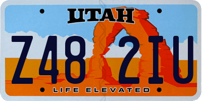 UT license plate Z482IU