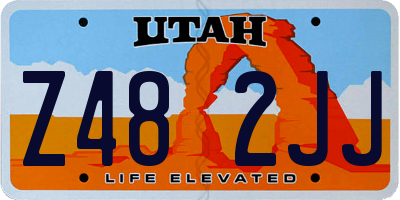 UT license plate Z482JJ