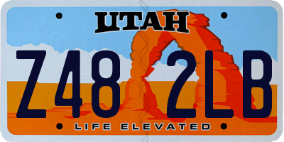 UT license plate Z482LB