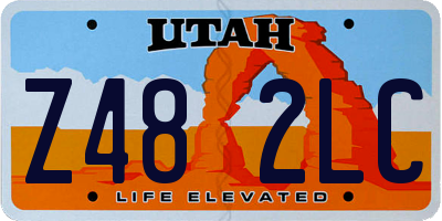 UT license plate Z482LC