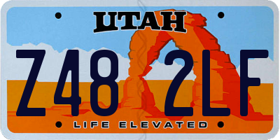 UT license plate Z482LF