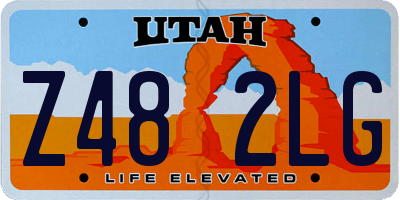 UT license plate Z482LG