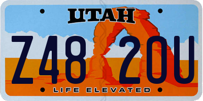 UT license plate Z482OU