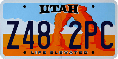 UT license plate Z482PC