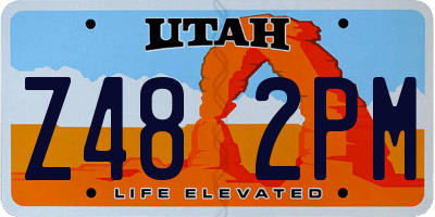 UT license plate Z482PM