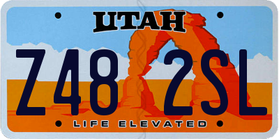 UT license plate Z482SL