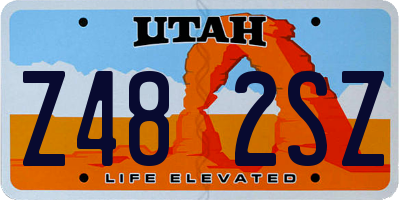 UT license plate Z482SZ