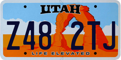 UT license plate Z482TJ