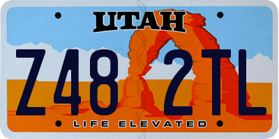 UT license plate Z482TL