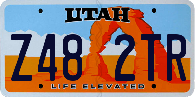 UT license plate Z482TR