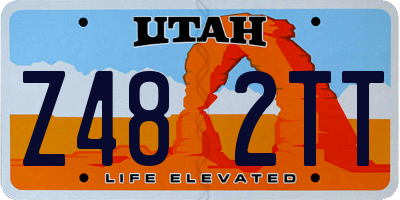 UT license plate Z482TT