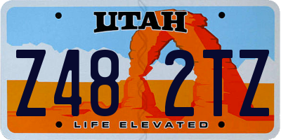 UT license plate Z482TZ