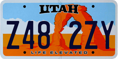 UT license plate Z482ZY