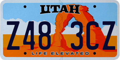 UT license plate Z483CZ